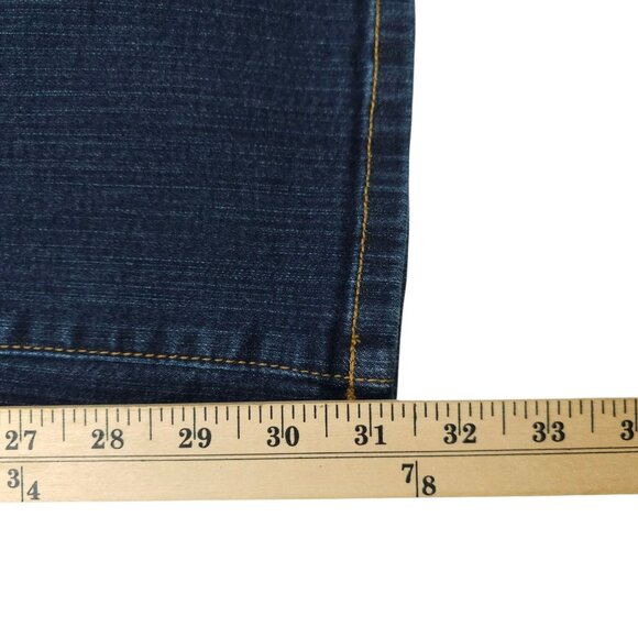 NYD Jeans Flare Leg Jeans Womens Size 18 High Rise Dark Wash Stretch Denim - Picture 15 of 15